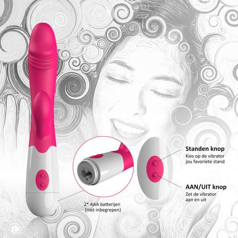 Tarzan vibrator roze - incl bullet vibrator